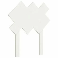 VidaXL Tête de lit Blanc 72,5x3x81 cm Bois massif de pin