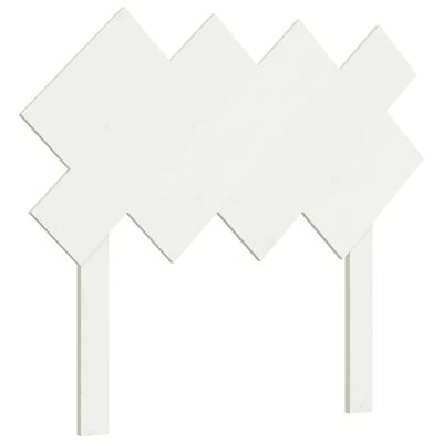 VidaXL Tête de lit Blanc 92x3x81 cm Bois massif de pin 3 VidaXL Tête de lit Blanc 92x3x81 cm Bois massif de pin