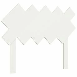 VidaXL Tête de lit Blanc 104x3x80,5 cm Bois massif de pin