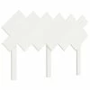 VidaXL Tête de lit Blanc 122,5x3x80,5 cm Bois massif de pin -Têtes et pieds de lit Soldes image 2 819211