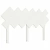 VidaXL Tête de lit Blanc 132x3x81 cm Bois massif de pin