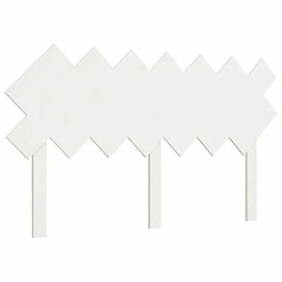 VidaXL Tête de lit Blanc 141x3x80,5 cm Bois massif de pin 3 VidaXL Tête de lit Blanc 141x3x80,5 cm Bois massif de pin