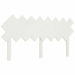 VidaXL Tête de lit Blanc 159,5x3x80,5 cm Bois massif de pin