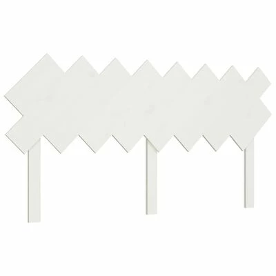 VidaXL Tête de lit Blanc 159,5x3x80,5 cm Bois massif de pin 3 VidaXL Tête de lit Blanc 159,5x3x80,5 cm Bois massif de pin