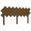VidaXL Tête de lit Marron miel 159,5x3x80,5 cm Bois massif de pin -Têtes et pieds de lit Soldes image 2 819233