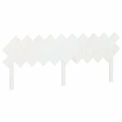 VidaXL Tête de lit Blanc 196x3x80,5 cm Bois massif de pin