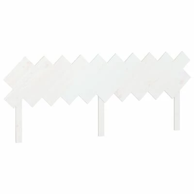 VidaXL Tête de lit Blanc 196x3x80,5 cm Bois massif de pin 3 VidaXL Tête de lit Blanc 196x3x80,5 cm Bois massif de pin