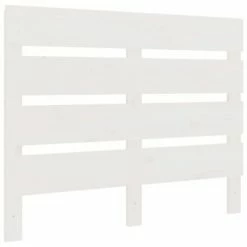 VidaXL Tête de lit Blanc 100x3x80 cm Bois massif de pin