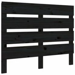 Têtes et pieds de lit Soldes 32 VidaXL Tête de lit Noir 100x3x80 cm Bois massif de pin