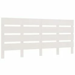 VidaXL Tête de lit Blanc 120x3x80 cm Bois massif de pin