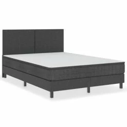 VidaXL Tête de lit Gris foncé Tissu 140x200 cm -Têtes et pieds de lit Soldes image 3 287468