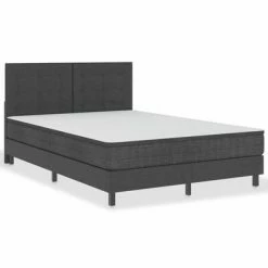 VidaXL Tête de lit touffetée Gris foncé Tissu 140x200 cm 10 VidaXL Tête de lit touffetée Gris foncé Tissu 140x200 cm -Têtes et pieds de lit Soldes image 3 287472