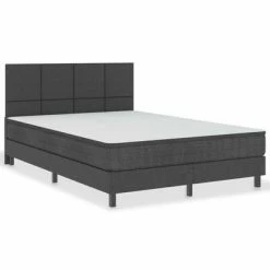 VidaXL Tête de lit Gris foncé Tissu 140x200 cm -Têtes et pieds de lit Soldes image 3 287476