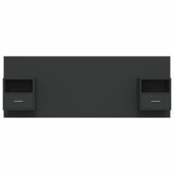 VidaXL Tête de lit avec armoires Noir Bois d’ingénierie 10 VidaXL Tête de lit avec armoires Noir Bois d’ingénierie -Têtes et pieds de lit Soldes image 3 3115693