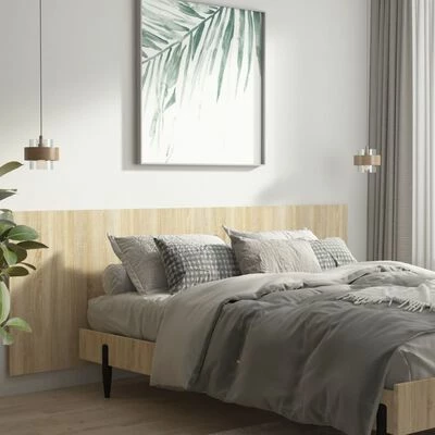 VidaXL Tête de lit murale Chêne sonoma 240x1,5x80 cm Bois d'ingénierie 5 VidaXL Tête de lit murale Chêne sonoma 240x1,5x80 cm Bois d'ingénierie – Image 3