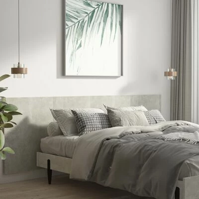 VidaXL Tête de lit murale Gris béton 240x1,5x80 cm Bois d'ingénierie 5 VidaXL Tête de lit murale Gris béton 240x1,5x80 cm Bois d'ingénierie – Image 3