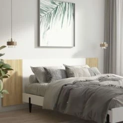 VidaXL Tête de lit murale Blanc et chêne sonoma 240x1,5x80 cm 10 VidaXL Tête de lit murale Blanc et chêne sonoma 240x1,5x80 cm -Têtes et pieds de lit Soldes image 3 811057