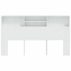 VidaXL Armoire de tête de lit Blanc 180x19x103,5 cm -Têtes et pieds de lit Soldes image 3 811880