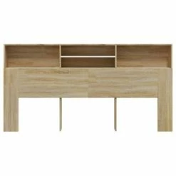 VidaXL Armoire de tête de lit Blanc et chêne sonoma 200x19x103,5 cm 10 VidaXL Armoire de tête de lit Blanc et chêne sonoma 200x19x103,5 cm -Têtes et pieds de lit Soldes image 3 811894