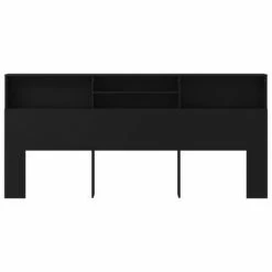 VidaXL Armoire de tête de lit Noir 220x19x103,5 cm 10 VidaXL Armoire de tête de lit Noir 220x19x103,5 cm -Têtes et pieds de lit Soldes image 3 811899