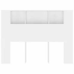 VidaXL Armoire de tête de lit Blanc 140x18,5x104,5 cm -Têtes et pieds de lit Soldes image 3 811925