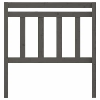 VidaXL Tête de lit Gris 81x4x100 cm Bois massif de pin 5 VidaXL Tête de lit Gris 81x4x100 cm Bois massif de pin – Image 3