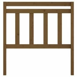 VidaXL Tête de lit Marron miel 81x4x100 cm Bois massif de pin -Têtes et pieds de lit Soldes image 3 814072