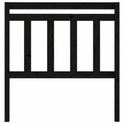 VidaXL Tête de lit Noir 81x4x100 cm Bois massif de pin 9 VidaXL Tête de lit Noir 81x4x100 cm Bois massif de pin -Têtes et pieds de lit Soldes image 3 814073