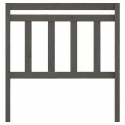 VidaXL Tête de lit Gris 106x4x100 cm Bois massif de pin -Têtes et pieds de lit Soldes image 3 814081