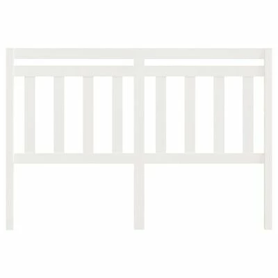 VidaXL Tête de lit Blanc 126x4x100 cm Bois massif de pin 5 VidaXL Tête de lit Blanc 126x4x100 cm Bois massif de pin – Image 3