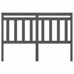 VidaXL Tête de lit Gris 140x4x100 cm Bois massif de pin -Têtes et pieds de lit Soldes image 3 814091