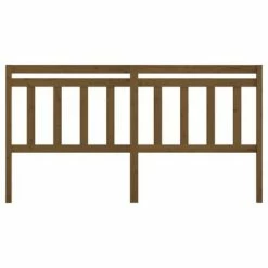 VidaXL Tête de lit Marron miel 186x4x100 cm Bois massif de pin -Têtes et pieds de lit Soldes image 3 814112