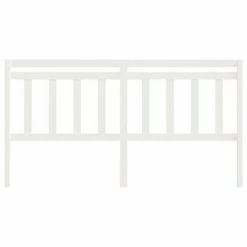 VidaXL Tête de lit Blanc 206x4x100 cm Bois massif de pin -Têtes et pieds de lit Soldes image 3 814115