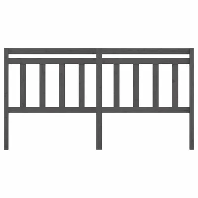 VidaXL Tête de lit Gris 206x4x100 cm Bois massif de pin 5 VidaXL Tête de lit Gris 206x4x100 cm Bois massif de pin – Image 3