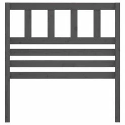 VidaXL Tête de lit Gris 106x4x100 cm Bois massif de pin -Têtes et pieds de lit Soldes image 3 814131