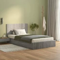 VidaXL Tête de lit Sonoma gris 120x1,5x80 cm Bois d'ingénierie -Têtes et pieds de lit Soldes image 3 816971
