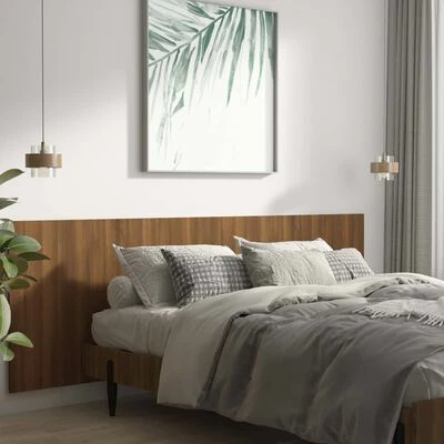 VidaXL Tête de lit murale Chêne marron 240x1,5x80 cm Bois d'ingénierie 5 VidaXL Tête de lit murale Chêne marron 240x1,5x80 cm Bois d'ingénierie – Image 3