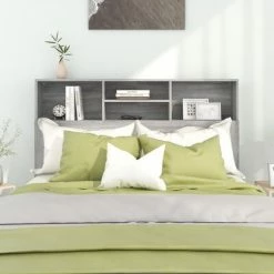 VidaXL Armoire de tête de lit Sonoma gris 140x19x103,5 cm 10 VidaXL Armoire de tête de lit Sonoma gris 140x19x103,5 cm -Têtes et pieds de lit Soldes image 3 817250