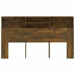 VidaXL Armoire de tête de lit Chêne fumé 180x19x103,5 cm -Têtes et pieds de lit Soldes image 3 817255