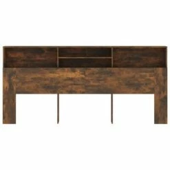 VidaXL Armoire de tête de lit Chêne fumé 220x19x103,5 cm -Têtes et pieds de lit Soldes image 3 817261