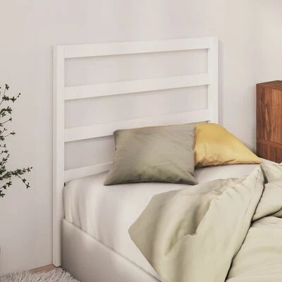 VidaXL Tête de lit Blanc 81x4x100 cm Bois massif de pin 5 VidaXL Tête de lit Blanc 81x4x100 cm Bois massif de pin – Image 3