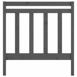 VidaXL Tête de lit Gris 81x4x100 cm Bois massif de pin -Têtes et pieds de lit Soldes image 3 817767