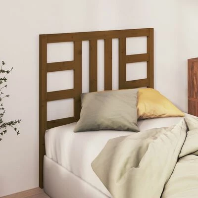 VidaXL Tête de lit Marron miel 106x4x100 cm Bois massif de pin 5 VidaXL Tête de lit Marron miel 106x4x100 cm Bois massif de pin – Image 3