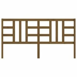 VidaXL Tête de lit Marron miel 206x4x100 cm Bois massif de pin -Têtes et pieds de lit Soldes image 3 817863