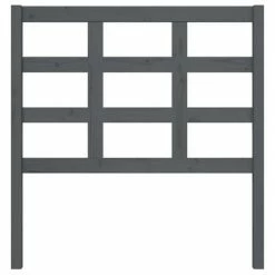 VidaXL Tête de lit Gris 95,5x4x100 cm Bois massif de pin -Têtes et pieds de lit Soldes image 3 817872