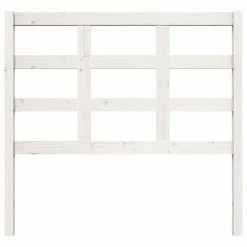 VidaXL Tête de lit Blanc 105,5x4x100 cm Bois massif de pin -Têtes et pieds de lit Soldes image 3 817876