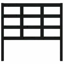 VidaXL Tête de lit Noir 105,5x4x100 cm Bois massif de pin 10 VidaXL Tête de lit Noir 105,5x4x100 cm Bois massif de pin -Têtes et pieds de lit Soldes image 3 817879