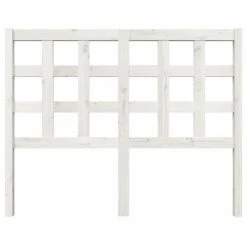 VidaXL Tête de lit Blanc 125,5x4x100 cm Bois massif de pin -Têtes et pieds de lit Soldes image 3 817881