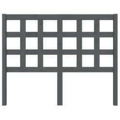 VidaXL Tête de lit Gris 125,5x4x100 cm Bois massif de pin -Têtes et pieds de lit Soldes image 3 817882