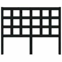 VidaXL Tête de lit Noir 125,5x4x100 cm Bois massif de pin 10 VidaXL Tête de lit Noir 125,5x4x100 cm Bois massif de pin -Têtes et pieds de lit Soldes image 3 817884